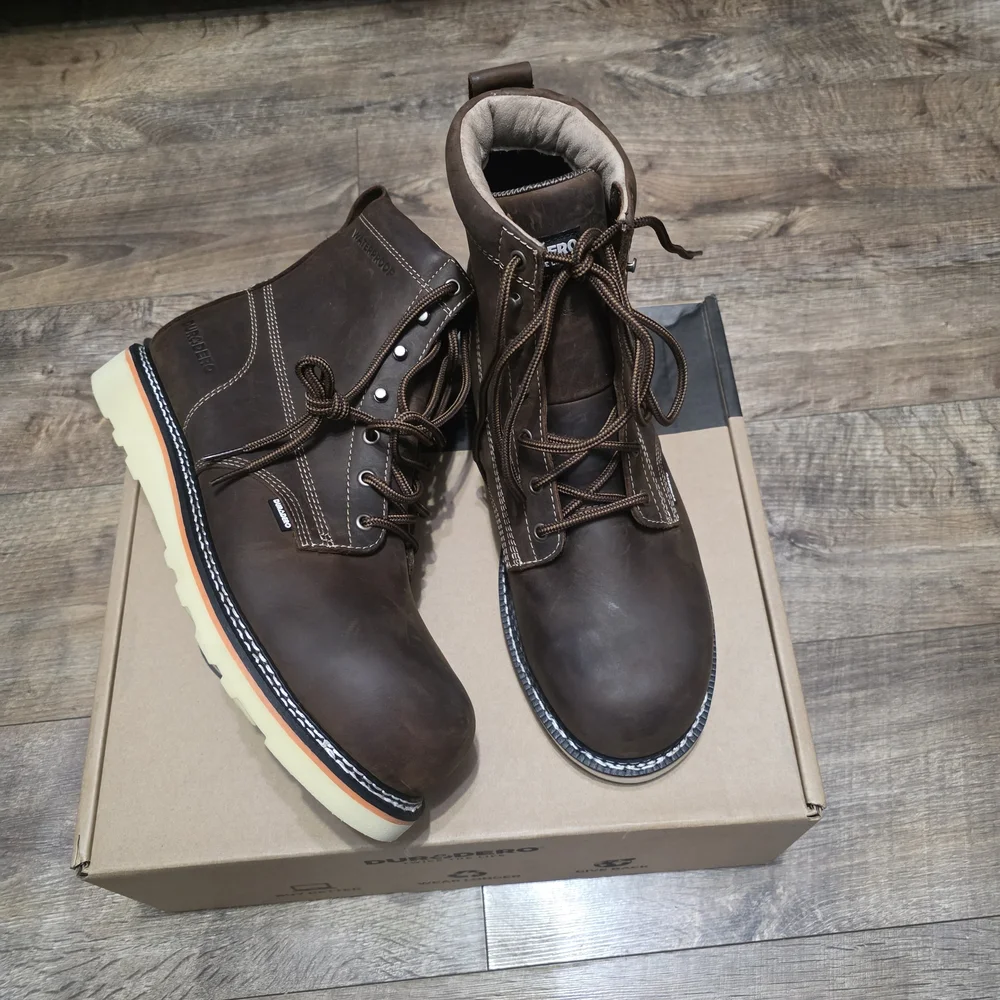 Durodero Steeltoe  Leather Boots Men Size 12